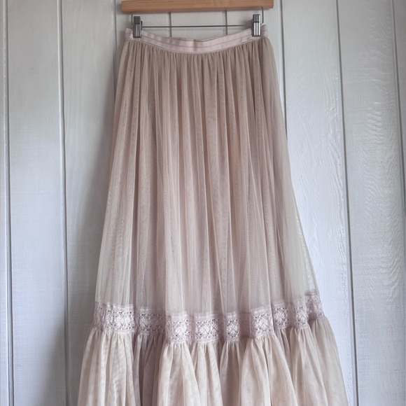 Needle & Thread Lace Tulle Maxi Skirt - Picture 2 of 7